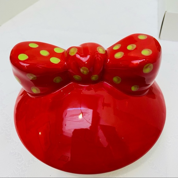 Girl Sock Monkey Ceramic Cookie Jar Real Home Earthenware Red Smiley Face. - Picture 9 of 13